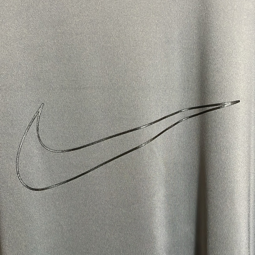 Nike Pro Dri-Fit Gray Slim Fit Short Sleeve T-Shirt - Picture 2 of 12